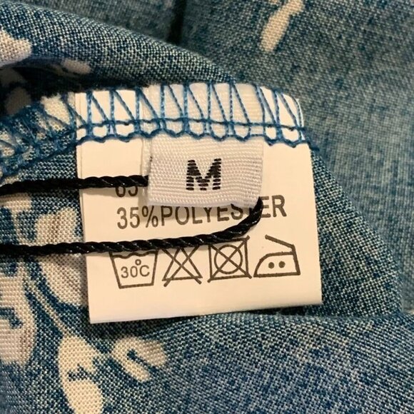 ZAFUL‎ Women's Tiny Floral Ruffle Wrap Short Sleeve Mini Dress Size M NWT - Picture 8 of 13